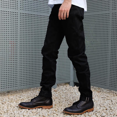 ODJB004 "Blackout" Selvedge Jeans (High Tapered) - Okayama Denim Jeans - Selvedge