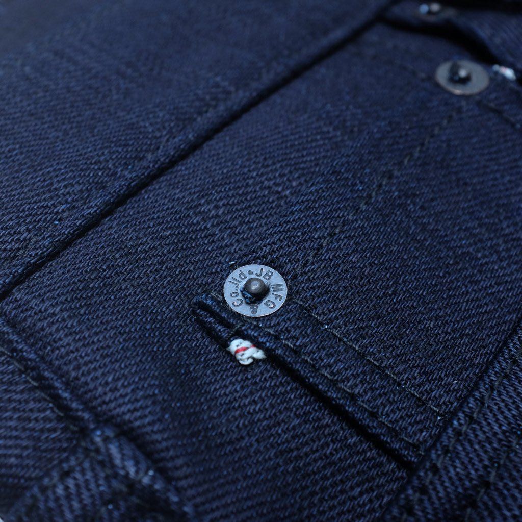 ODJB007 18oz. "Midnight Slub" Indigo x Indigo Selvedge Jeans (High Tapered) - Okayama Denim Jeans - Selvedge