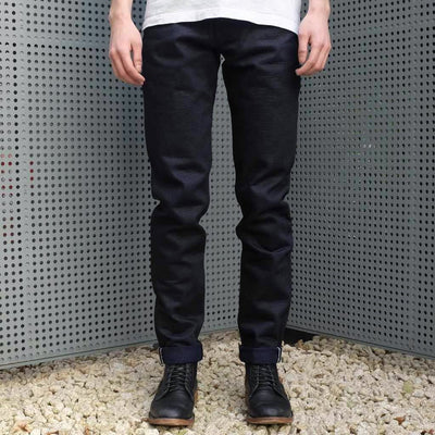 ODJB007 18oz. "Midnight Slub" Indigo x Indigo Selvedge Jeans (High Tapered) - Okayama Denim Jeans - Selvedge