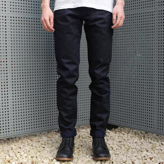 ODJB013 18oz. "Midnight Slub" Indigo x Indigo Selvedge Jeans (High Tapered)