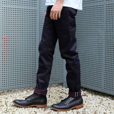 ODJB010 18oz. "Wine Weft" Selvedge Jeans (High Tapered) - Okayama Denim Jeans - Selvedge