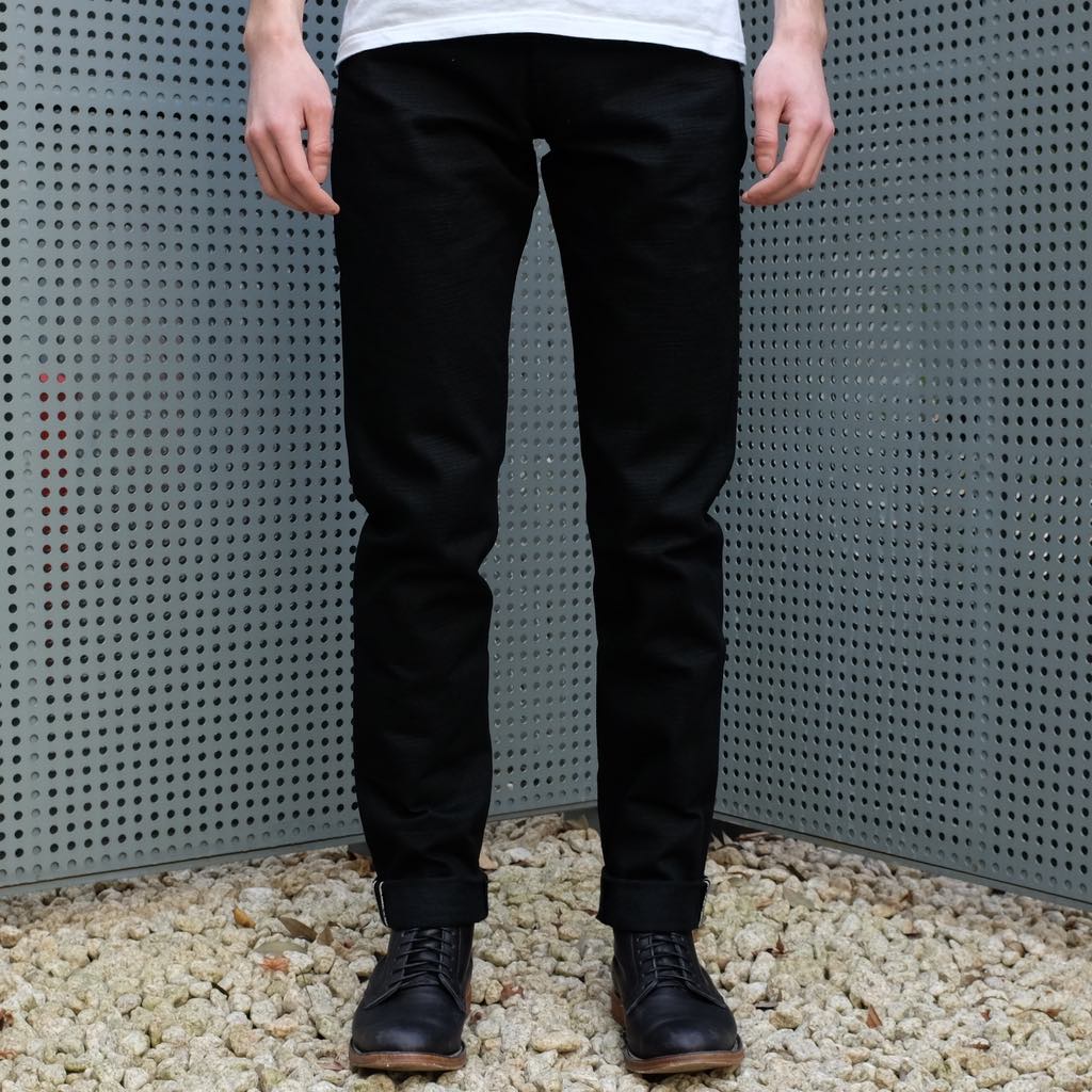 ODJB011 18oz. "Blackout 3.0" Selvedge Jeans (High Tapered) - Okayama Denim Jeans - Selvedge