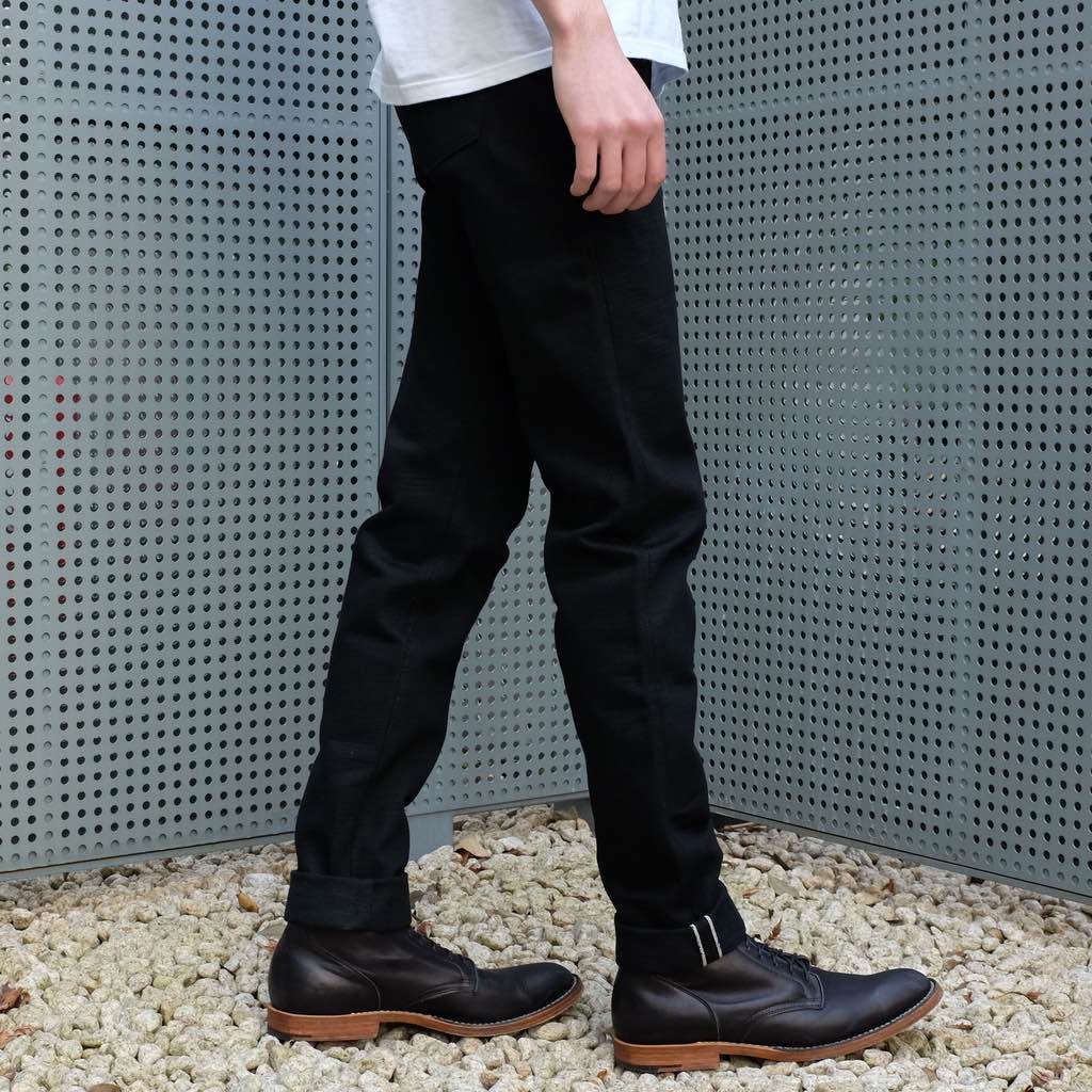 ODJB011 18oz. "Blackout 3.0" Selvedge Jeans (High Tapered) - Okayama Denim Jeans - Selvedge