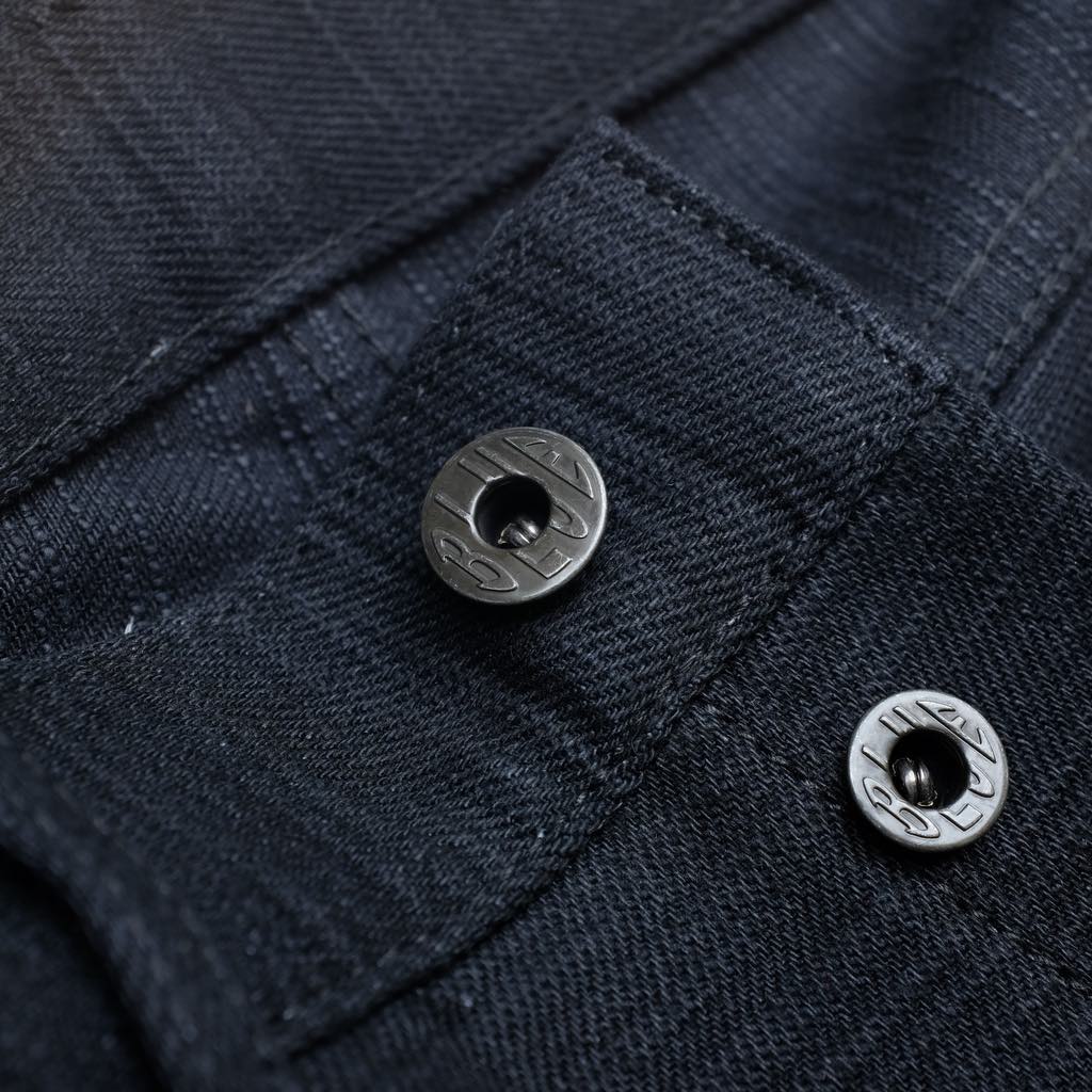 ODJB011 18oz. "Blackout 3.0" Selvedge Jeans (High Tapered) - Okayama Denim Jeans - Selvedge