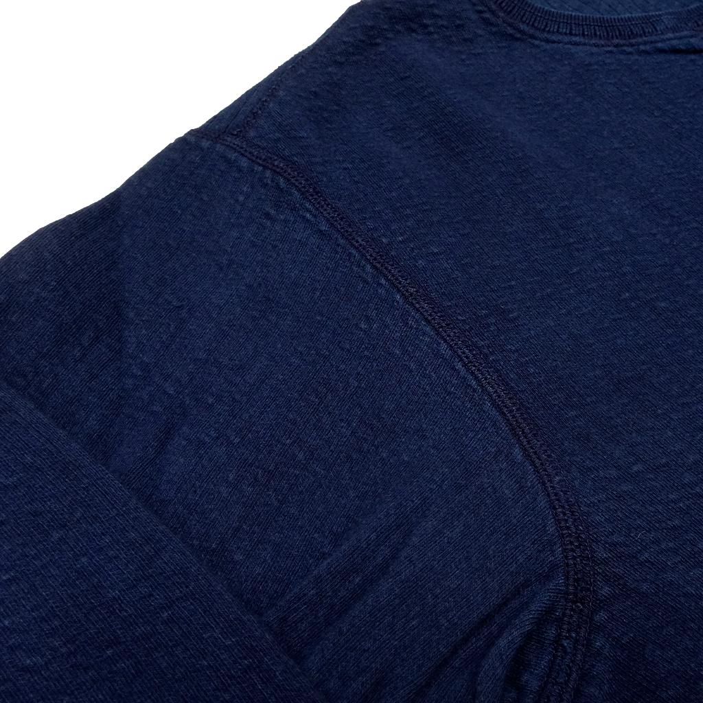 OD+LW Indigo Dyed Double Face Jacquard Thermal Henley
