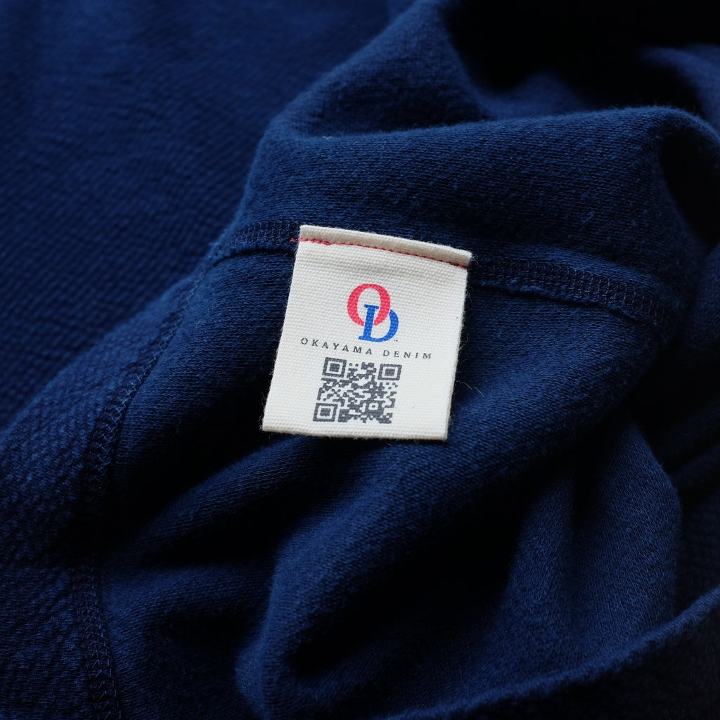OD+LW Twill Face Indigo Dyed Crewneck L/S Tee