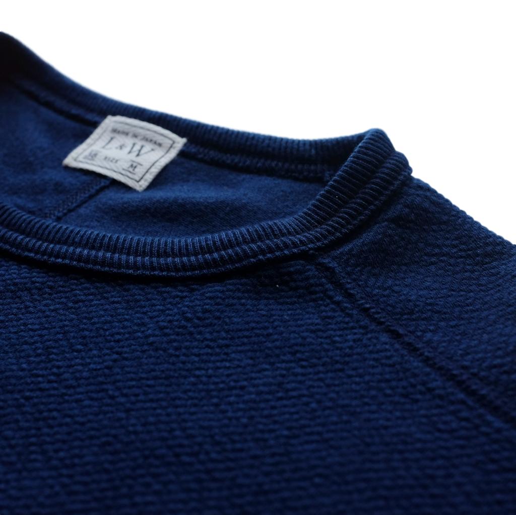 OD+LW Twill Face Indigo Dyed Crewneck L/S Tee