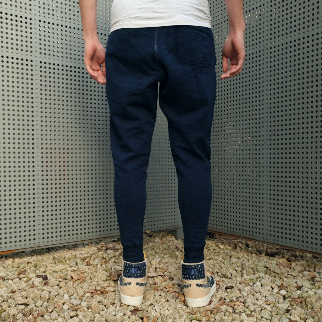 OD+LW Indigo Dyed Heather Slub Fleece Military Sweatpants