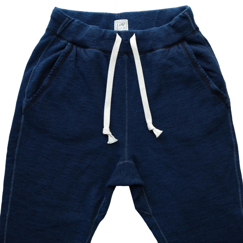 OD+LW Indigo Dyed Heather Slub Fleece Military Sweatpants