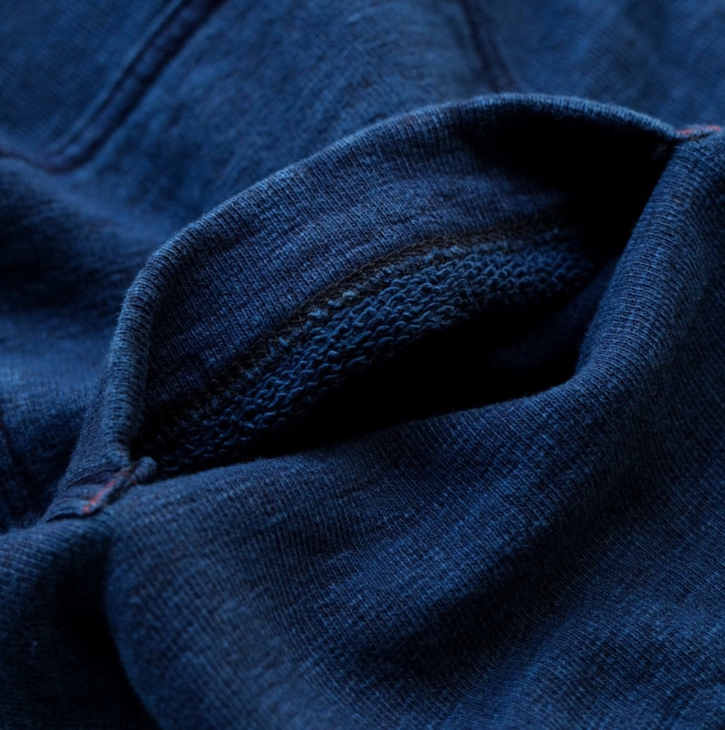 OD+LW Indigo Dyed Heather Slub Fleece Military Sweatpants