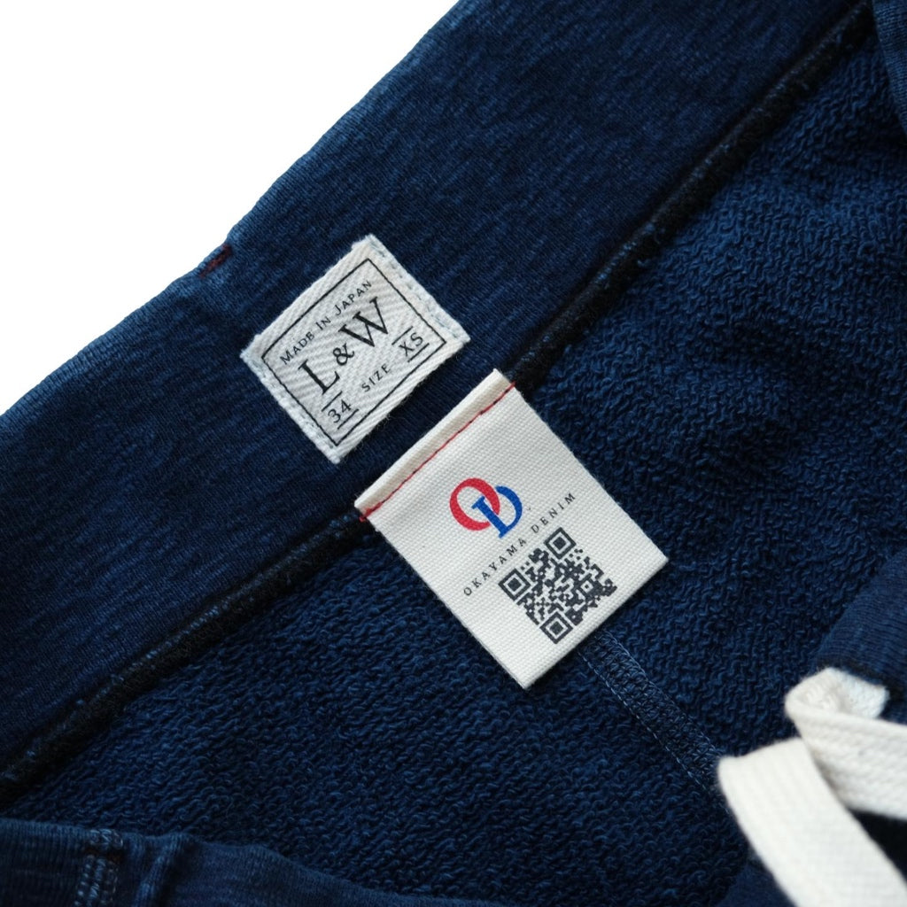 OD+LW Indigo Dyed Heather Slub Fleece Military Sweatpants