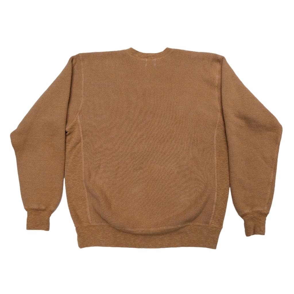 Reverse Weave Light Brown Crewneck Sweatshirt Mens Sweatshirts