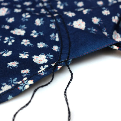 OD+MJ Indigo Floral Selvedge S/S Shirt - Okayama Denim Shirt - Selvedge