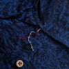 OD+MJ Floral Indigo Jacquard S/S Shirt - Okayama Denim Shirt - Selvedge
