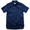 OD+MJ Floral Indigo Jacquard S/S Shirt - Okayama Denim Shirt - Selvedge