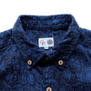OD+MJ Floral Indigo Jacquard S/S Shirt - Okayama Denim Shirt - Selvedge