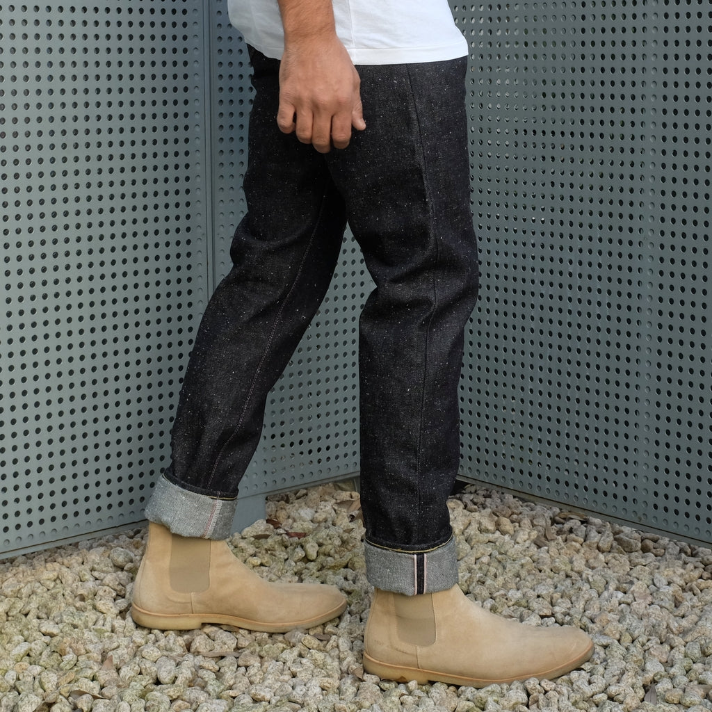 OD+MJ 15.7oz. "Frost" Nep Selvedge Jeans (Narrow Tapered) - Okayama Denim Jeans - Selvedge