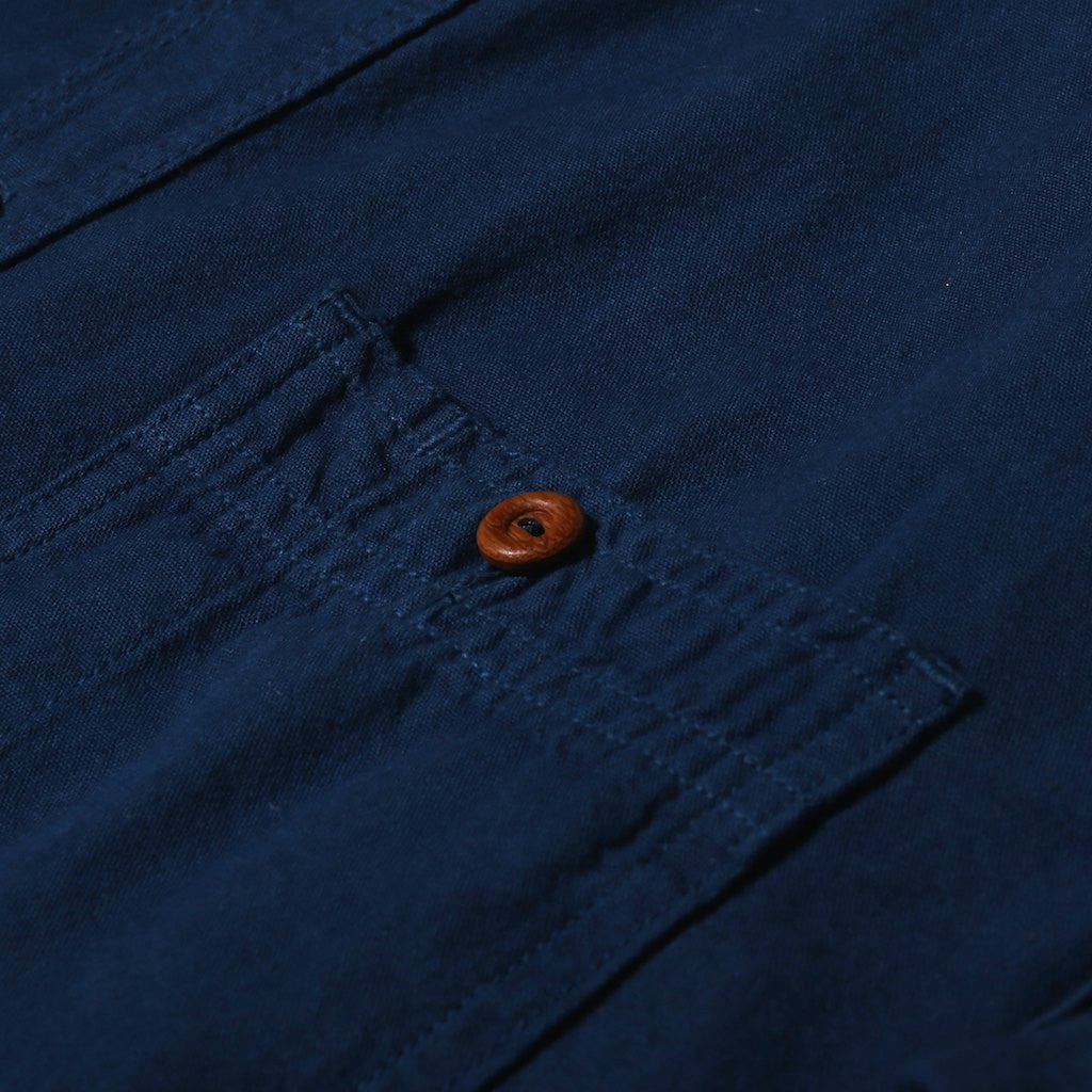 OD+MJ Natural Indigo Dyed Selvedge Workshirt - Okayama Denim Shirt - Selvedge