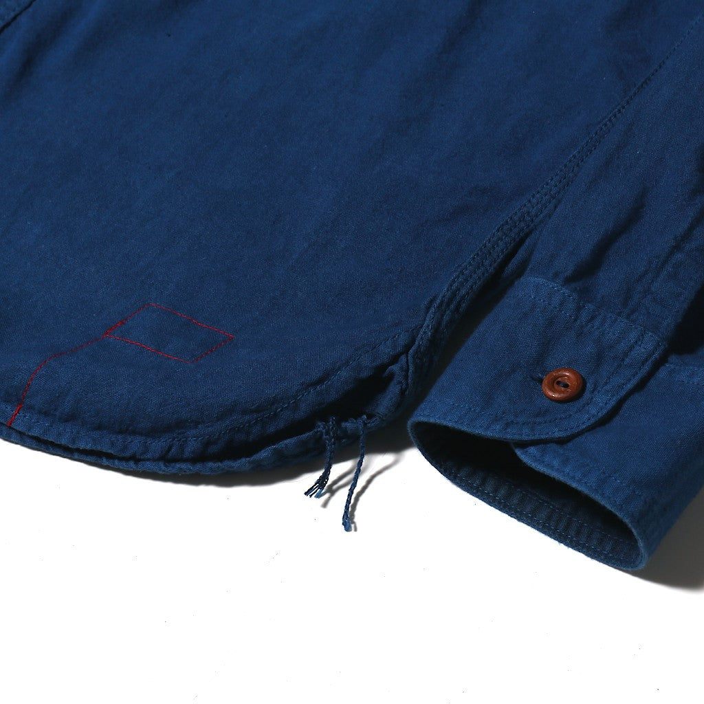 OD+MJ Natural Indigo Dyed Selvedge Workshirt - Okayama Denim Shirt - Selvedge