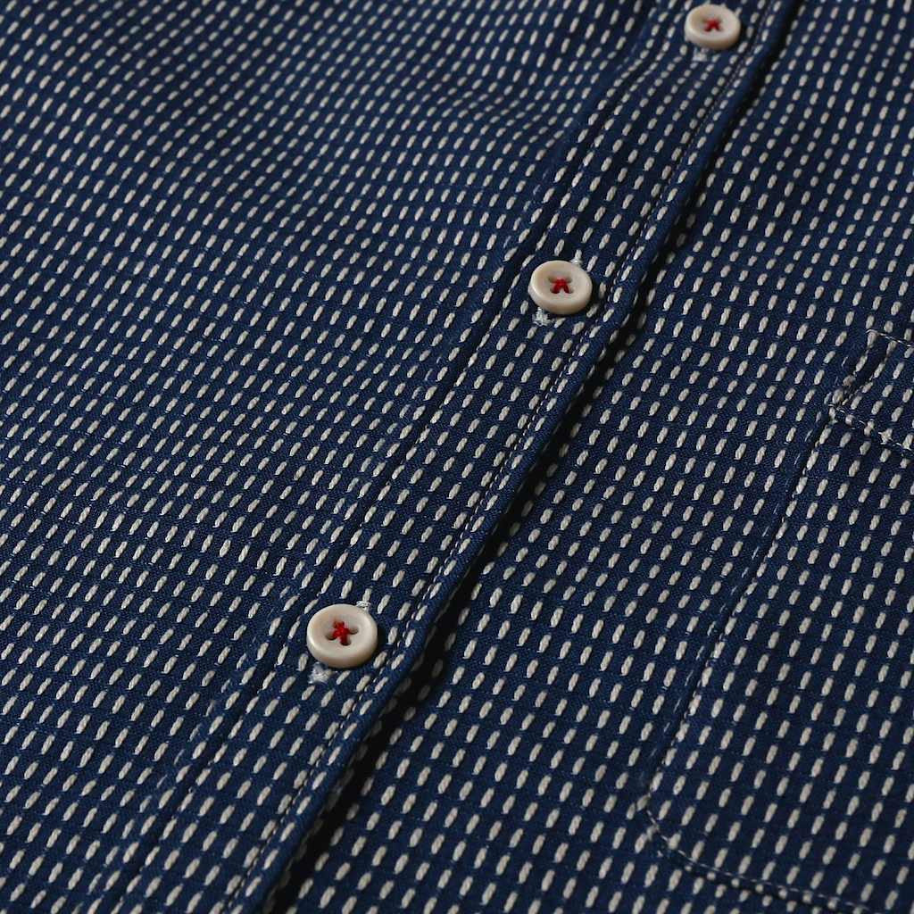 OD+MJ Indigo Sashiko Shirt - Okayama Denim Shirt - Selvedge