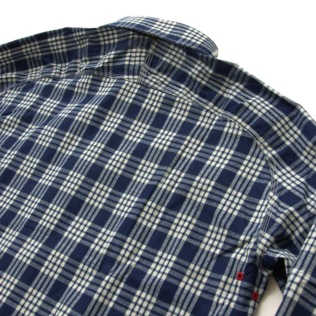 OD+MJ Indigo Check Selvedge Shirt - Okayama Denim Shirt - Selvedge