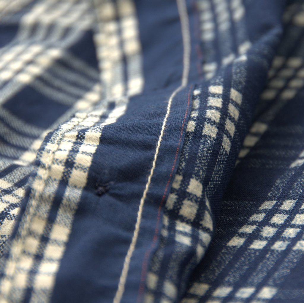 OD+MJ Indigo Check Selvedge Shirt - Okayama Denim
