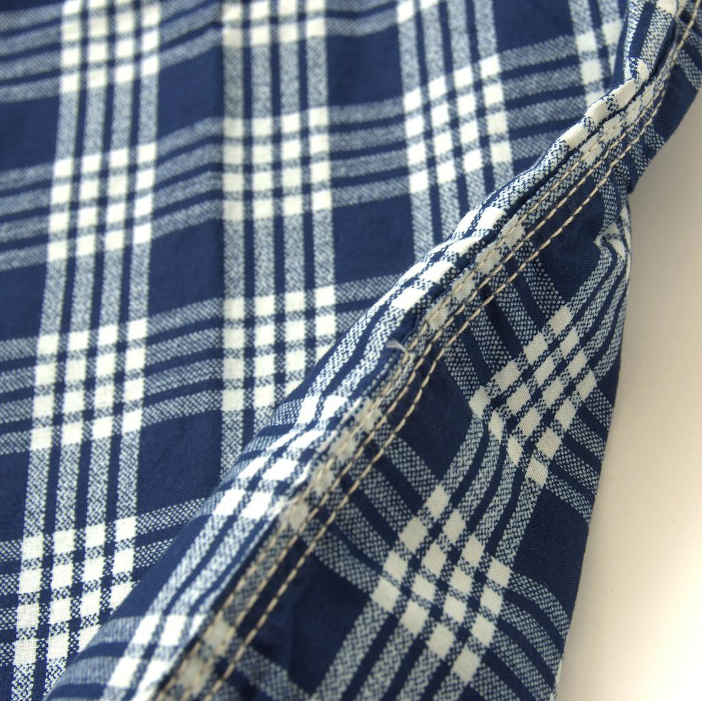 OD+MJ Indigo Check Selvedge Shirt - Okayama Denim Shirt - Selvedge