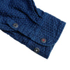 [Pre-Order] OD+MJ Natural Indigo Dyed Cotton x Linen Sashiko Shirt - Okayama Denim Shirt - Selvedge