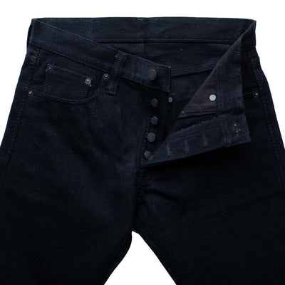 OD+PBJ 14oz. "Kurokin" Black Selvedge Jeans (Slim Tapered)