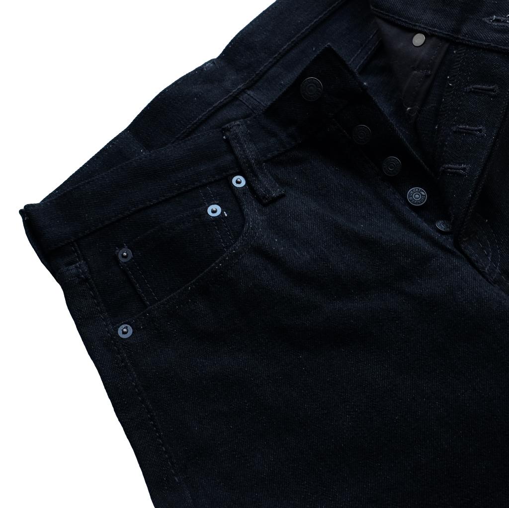 OD+PBJ 14oz. "Kurokin" Black Selvedge Jeans (Relaxed Tapered)