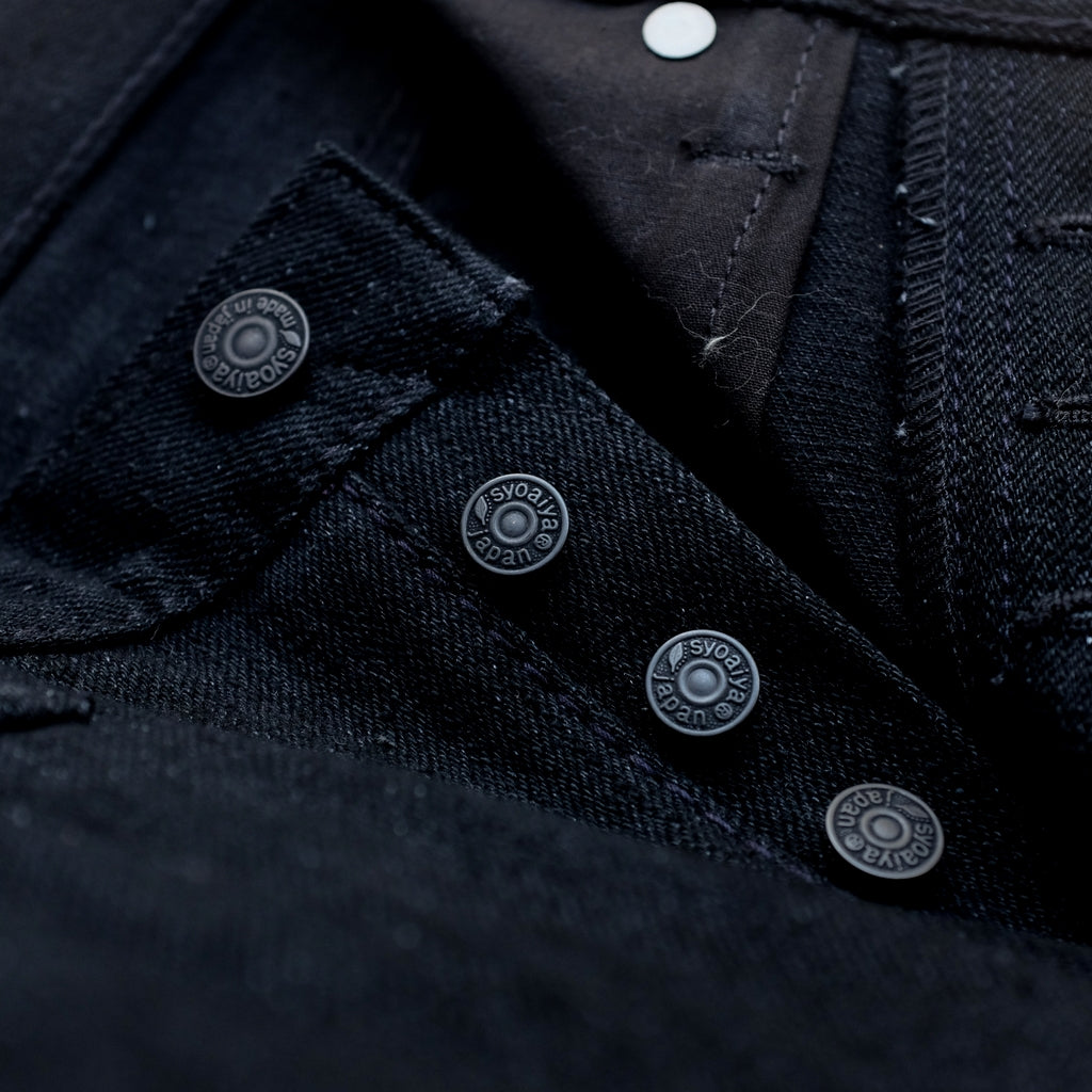 OD+PBJ 14oz. "Kurokin" Black Selvedge Jeans (Relaxed Tapered)