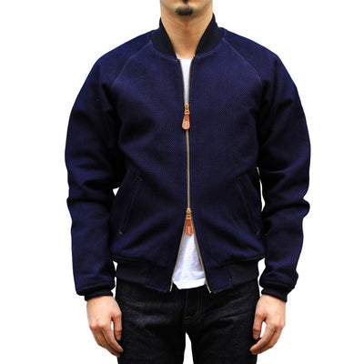 OD+SDA "Kasezome" Indigo Sashiko Selvedge Bomber Jacket