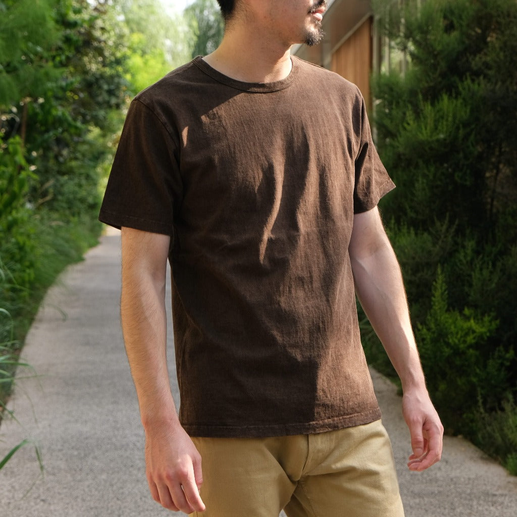 OD+SDA "Amami Dorozome" Crewneck Tee (Dark Brown)