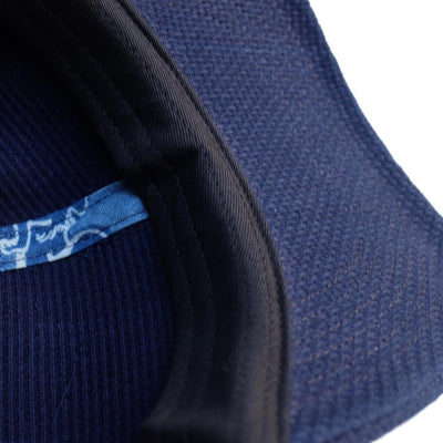 OD+SDA "Kasezome" Indigo Sashiko Selvedge 6-panel Baseball Cap - Okayama Denim Accessories - Selvedge