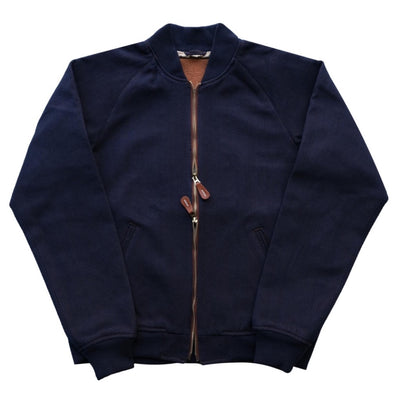 OD+SDA "Kasezome" Indigo x Kakishibu Sashiko Selvedge Bomber Jacket