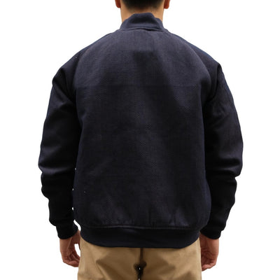 OD+SDA "Kasezome" Indigo x Kakishibu Sashiko Selvedge Bomber Jacket