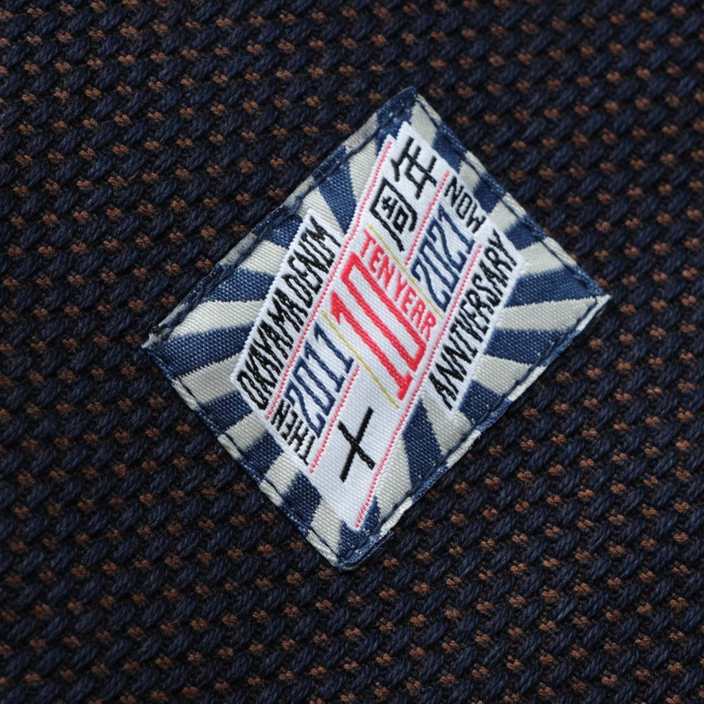 OD+SDA "Kasezome" Indigo x Kakishibu Sashiko Selvedge Bomber Jacket