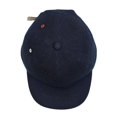 OD+SDA "Kasezome" Indigo x Kakishibu Sashiko Selvedge 6-panel Baseball Cap