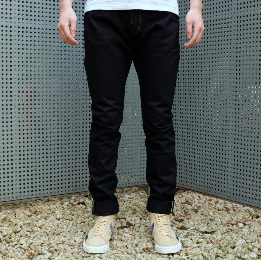 OD+SJ 17oz. "Wagami II" Indigo x Black Selvedge Jeans (Comfort Tapered) - Okayama Denim