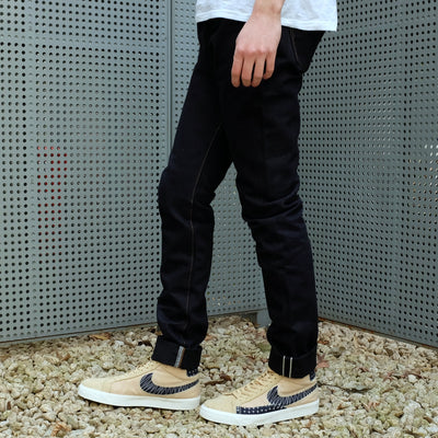 OD+SJ 17oz. "Wagami II" Indigo x Black Selvedge Jeans (Comfort Tapered)