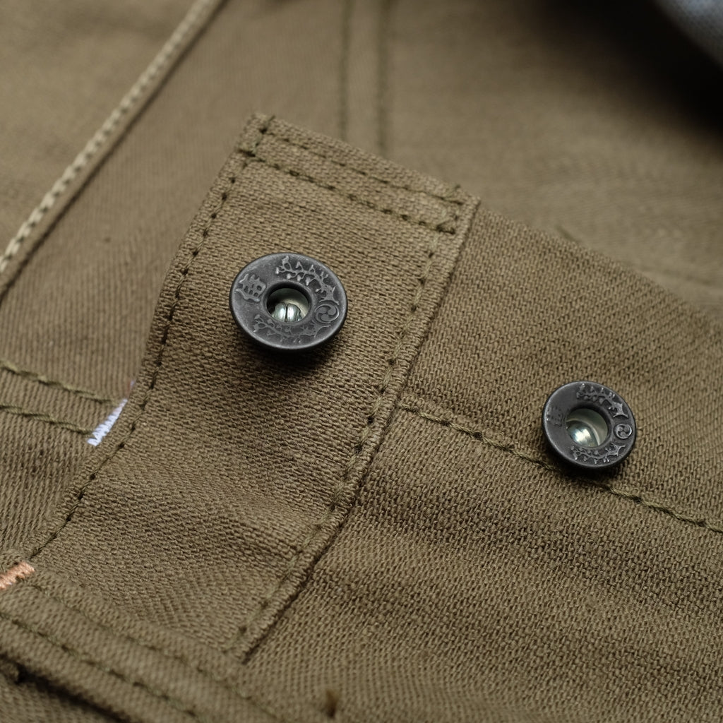 OD+SJ 15oz. "Cadet" Back Satin Jeans (Comfort Tapered) - Okayama Denim Jeans - Selvedge