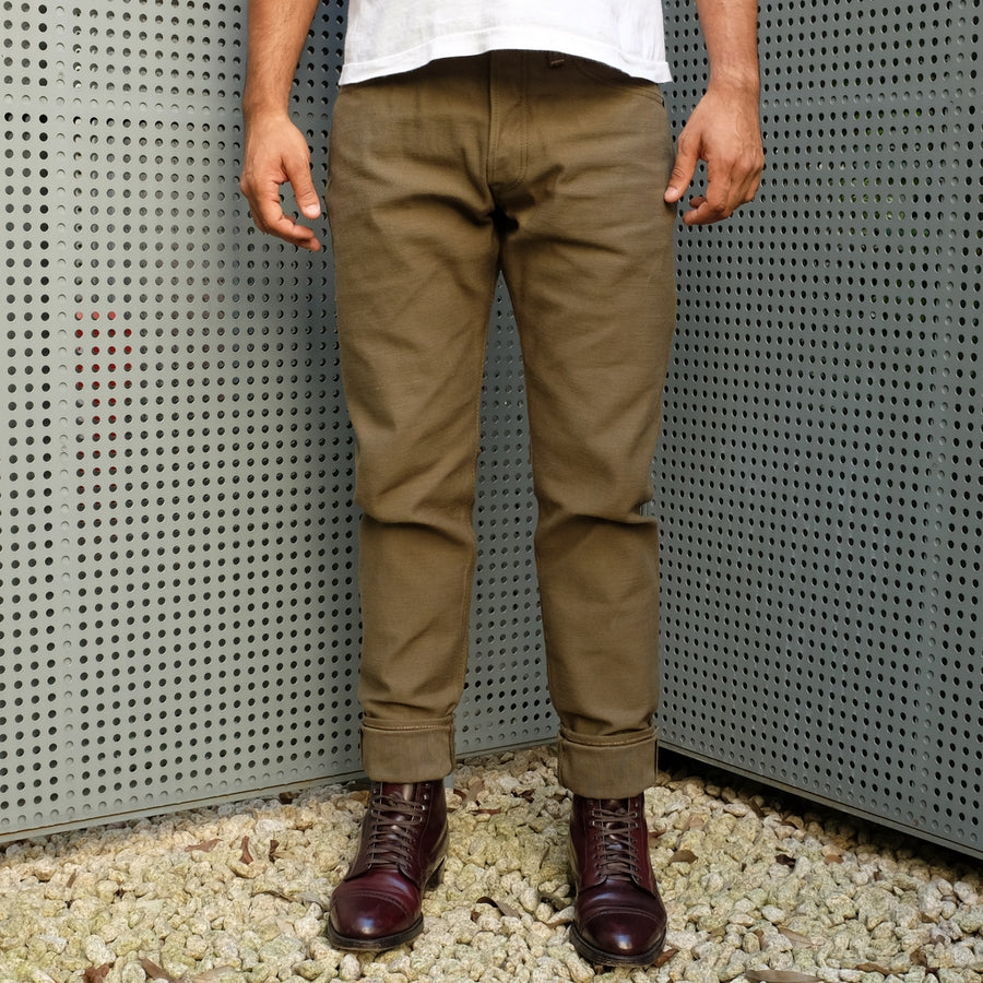 OD+SJ 15oz. "Cadet" Back Satin Jeans (Comfort Tapered) - Okayama Denim Jeans - Selvedge