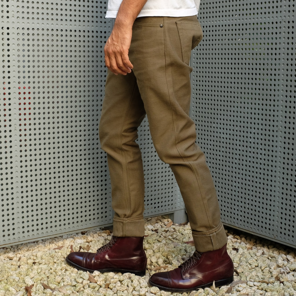 OD+SJ 15oz. "Cadet" Back Satin Jeans (Comfort Tapered) - Okayama Denim Jeans - Selvedge