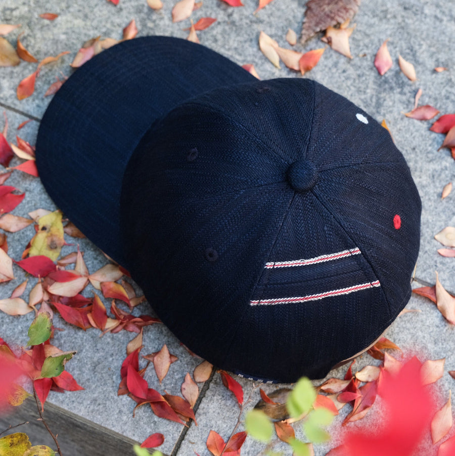 OD+FM Natural Indigo x Natural Sumi Selvedge Denim 6-Panel Cap