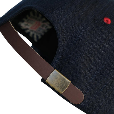 OD+FM Natural Indigo x Natural Sumi Selvedge Denim 6-Panel Cap