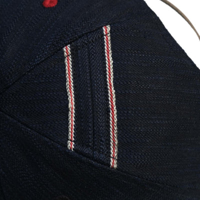 OD+FM Natural Indigo x Natural Sumi Selvedge Denim 6-Panel Cap