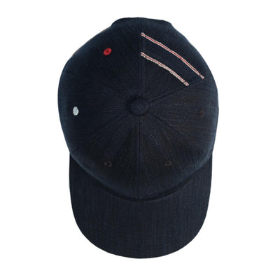 OD+FM Natural Indigo x Natural Sumi Selvedge Denim 6-Panel Cap