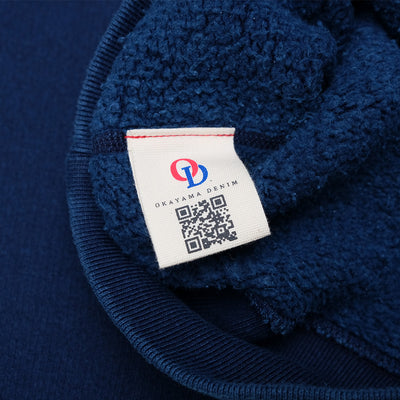 OD+LW Indigo Dyed Tompkins Knit After Hood Sweatshirt