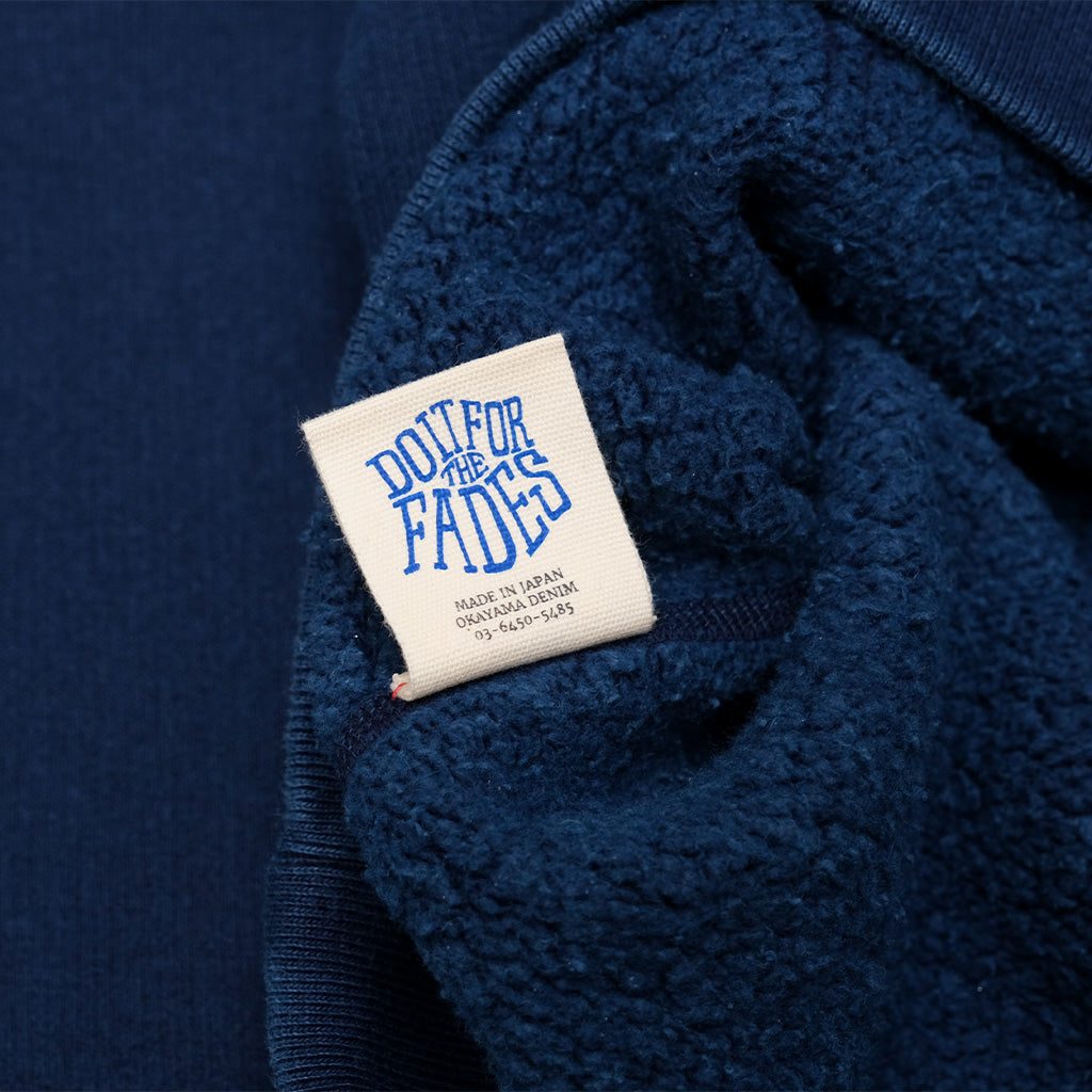 OD+LW Indigo Dyed Tompkins Knit After Hood Sweatshirt