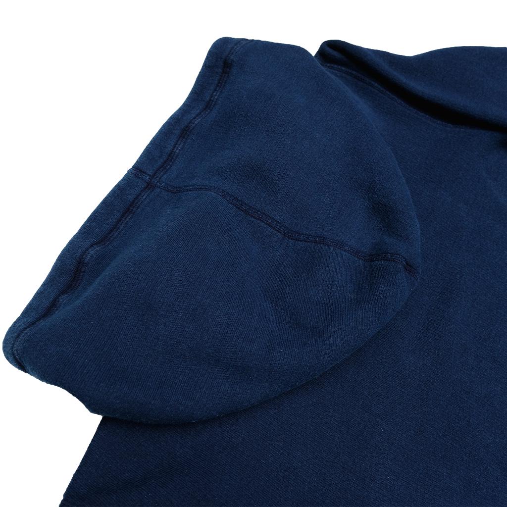 OD+LW Indigo Dyed Tompkins Knit After Hood Sweatshirt